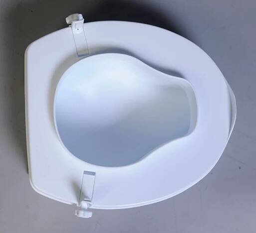 Zvýšené sedátko na WC pro seniory 10 cm, bílá A0071001
