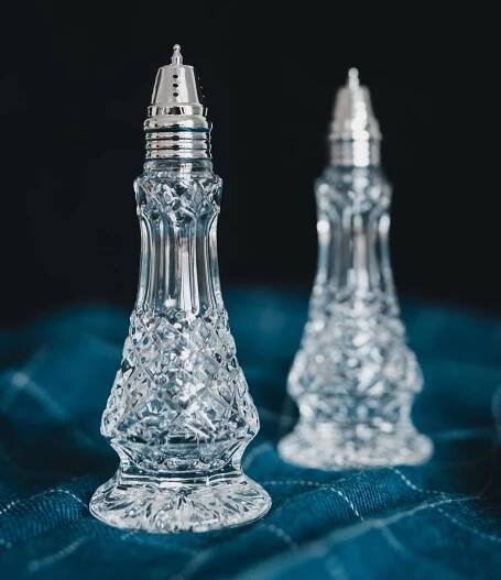 Křišťálový set solničky a pepřenky Crystal BOHEMIA