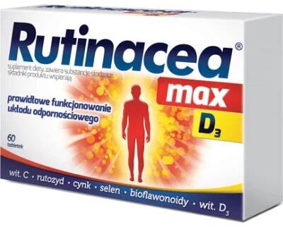 Miniaturka artykułu - Rutinacea Max D3 - 60 tabletek
