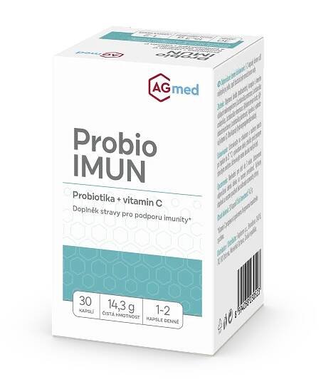 AGmed Probio Imun Probiotika+vitamin C 30 kapslí | Alphega.cz