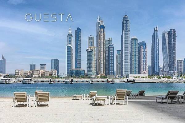 Emaar Beachfront - Sunrise Bay Tower, Dubai Marina Dubaj - Ceny, Kontakt, Hodnocení - Komfortní Ubytování | Spojené arabské