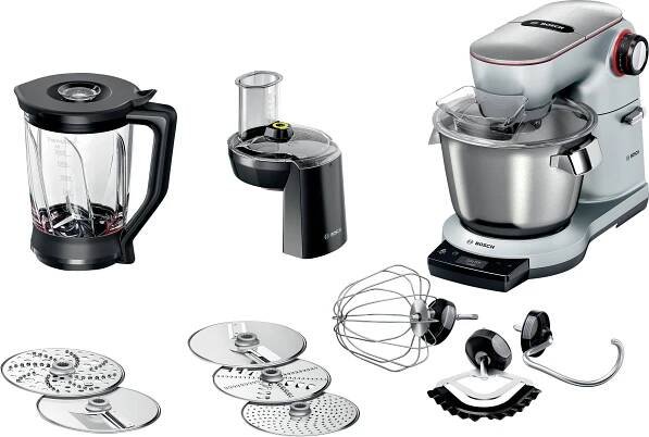 Bosch Küchenmaschine Serie 8 OptiMUM, 1600 Watt, silber kuchyňský robot nerezová ocel