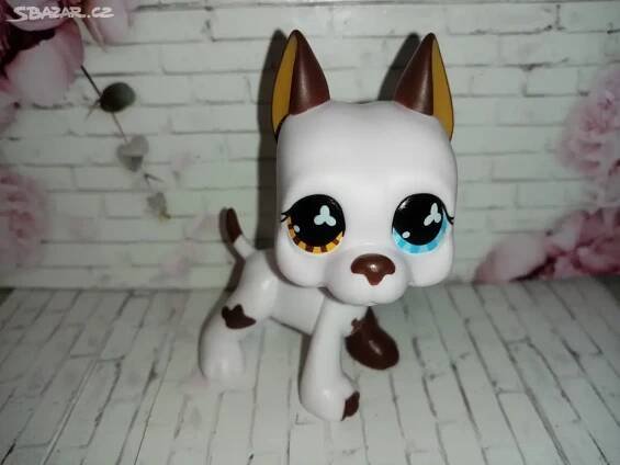 LPS - Littlest Pet Shop - doga bílá - Kamenický Šenov - Bazar