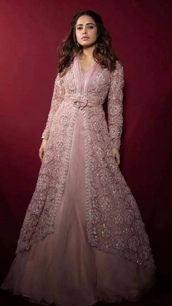 Nushrratt Bharuccha stuns in a blush pink ethereal lehenga