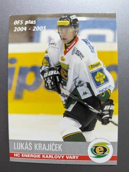 ⏫ OFS 2004-05 | #39 Lukáš Krajíček | Karlovy Vary (ELH) - Hokejové karty