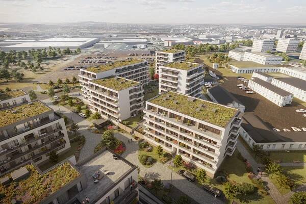 Druhý největší bytový projekt v Plzni spustil závěrečnou etapu. Přibude dalších 187 bytů za téměř půl miliardy
