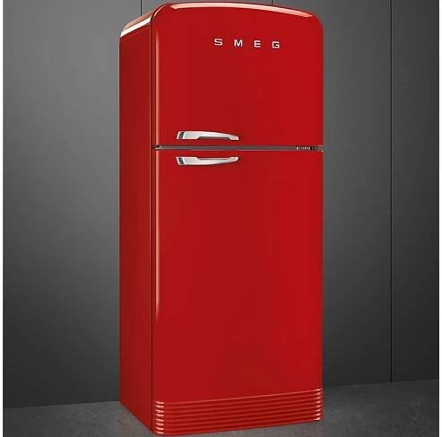 Smeg FAB50RRD5 červená retro lednice + Dárek Frosch EKO Čistič na kuchyně s přírodní sodou 500 ml | Retrospot.cz