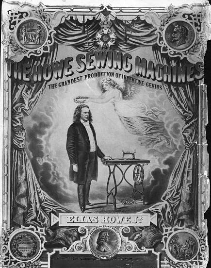 Poster for Elias Howe's Sewing Machine