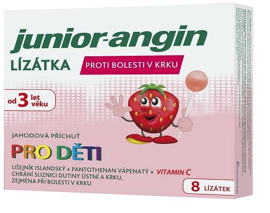 Junior-angin Lízátka pro děti 8 ks