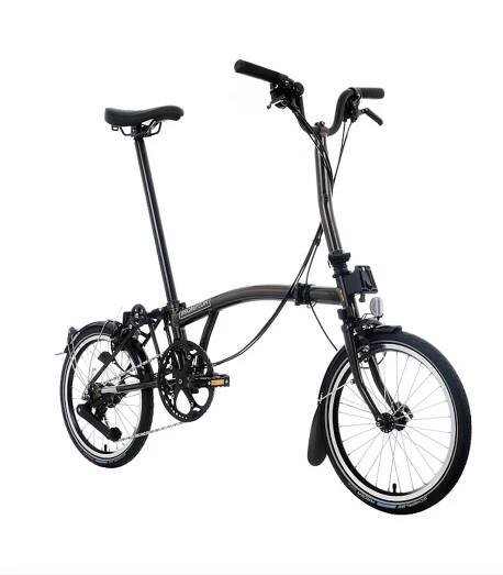 Skládací kolo Brompton C Line 12Speed, Black/Black