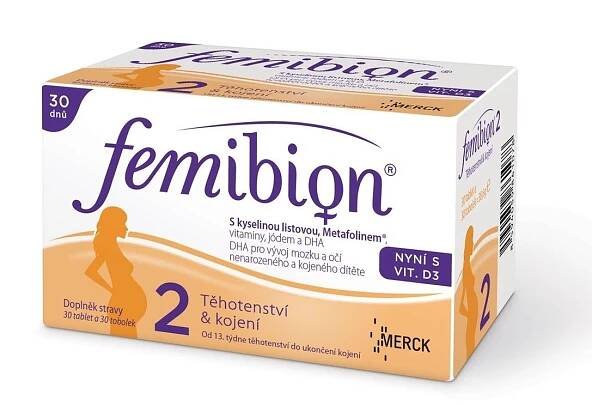 Femibion 2 s vitaminem D3 tbl.30 + tob.30 - Lékárna Damona