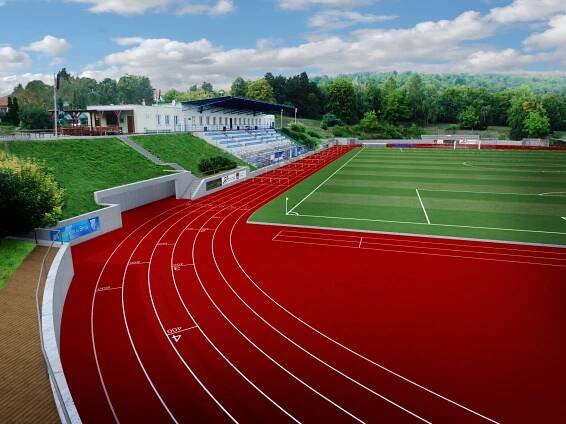 Rekonstrukce atletického stadionu Slavkov u Brna - Livingstav s.r.o.Livingstav s.r.o.