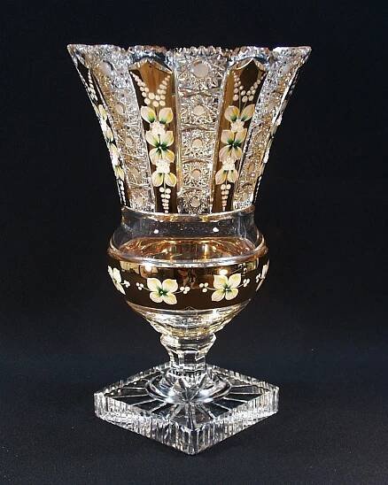 Váza křišťálová broušená 83046/57113/355 35,5cm - Broušené křišťálové vázy | Verner a syn