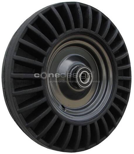 Kolečko průměr 400 mm 250 kg 1019-12  Pro osu 20mm