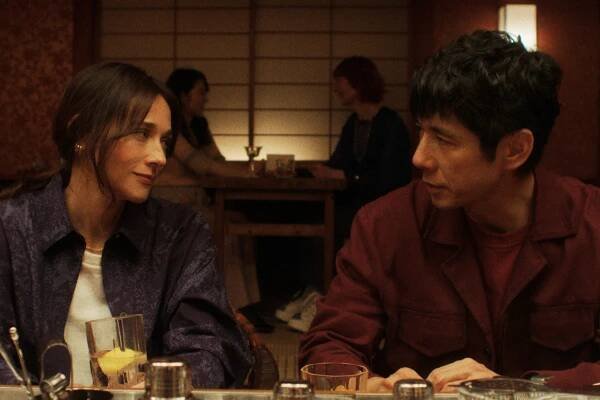 Rashida Jones and Hidetoshi Nishijima in "Sunny"