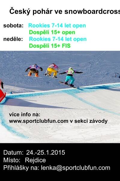 Český pohár SBX pokračuje o víkendu závody v Rejdicích | Snowboarding