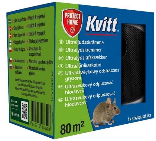 Kvitt - ultrazvukový odpuzovač na myši 80 m2