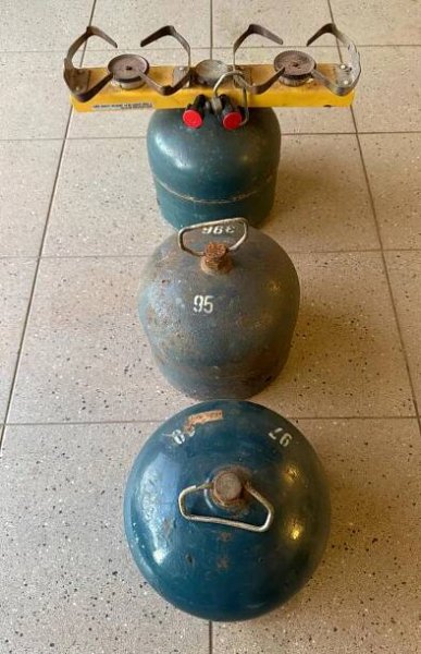 Plynové bomby 2kg, prázdné