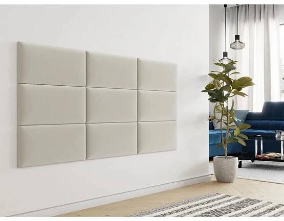 Čalouněný nástěnný panel 50x30 PAG - béžový