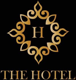 The hotel logo design by h. the hotel 23602395 Vector Art at Vecteezy