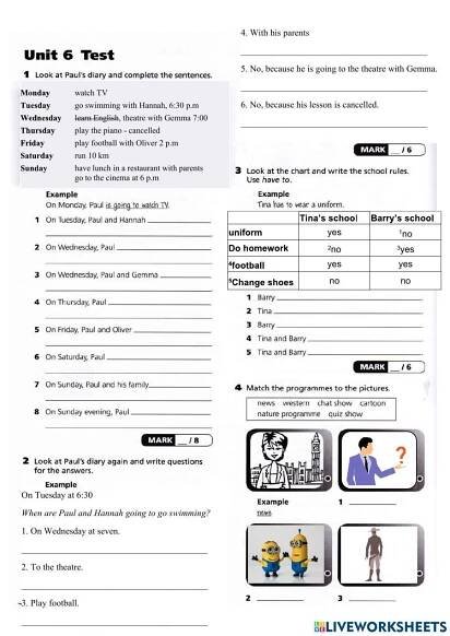 Project 2 Unit 6 TEST