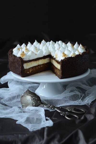 Tříčokoládový cheesecake