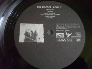 LP Psí Vojáci Live II. NESEHNATELNÉ LP 1993 - Hudba
