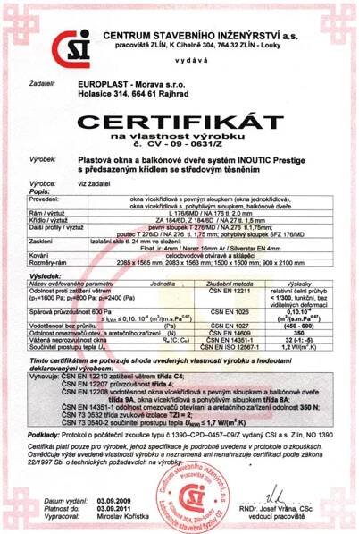 Certifikát