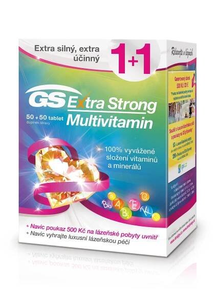 GS Extra Strong Multivitamin 50+50 tablet Vánoce 2018
