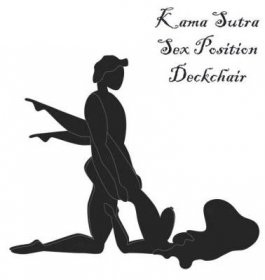 Kama Sutra, a man and a woman have sex. The art of love. Sexual position Deckchair