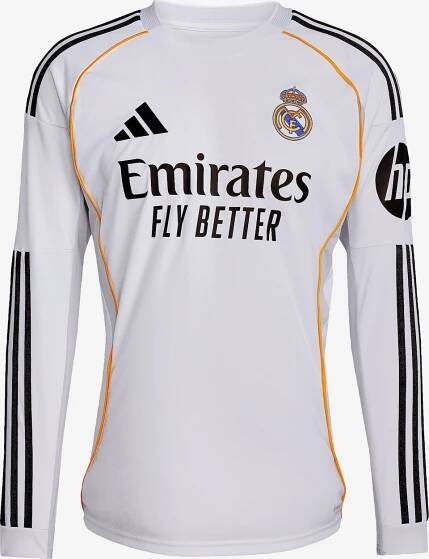 Pánský domácí dres s dlouhým rukávem adidas Real Madrid 2025/26