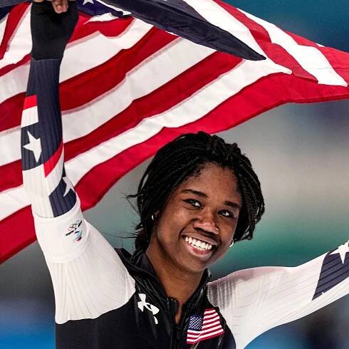 Watch Speed Skater Erin Jackson Take Her First Steps on the Ice Just 6 Years Before Winning an Olympic Gold Medal