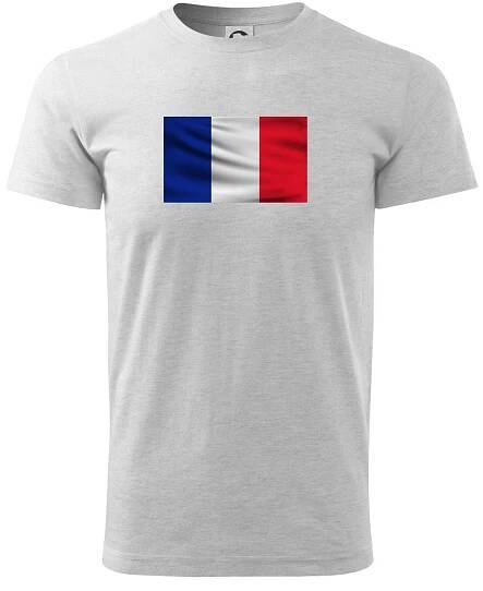 Francouzská vlajka obdélník - Triko 5XL extra velké | MyShirt.cz