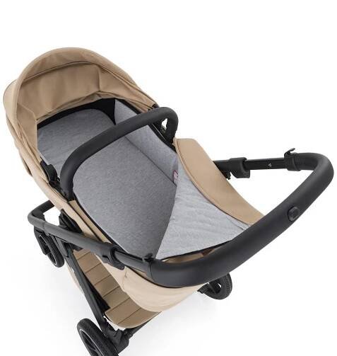 PETITE&MARS SET Kočárek 4v1 ICON Mocha Beige LITE RWS + CBX By CYBEX Aton B2 i-Size