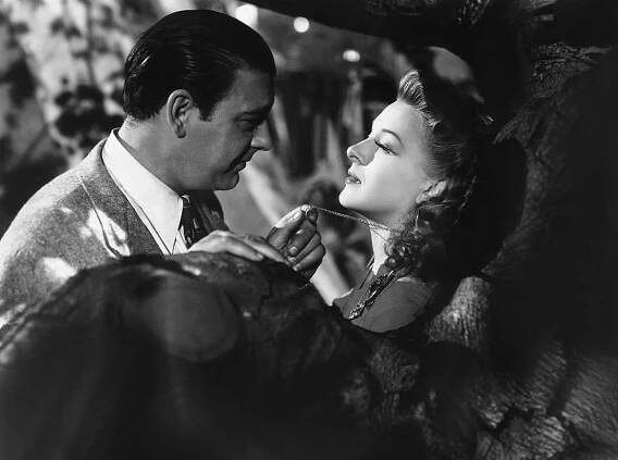 THE WOLF MAN, from left, Lon Chaney, Jr., Evelyn Ankers, 1941