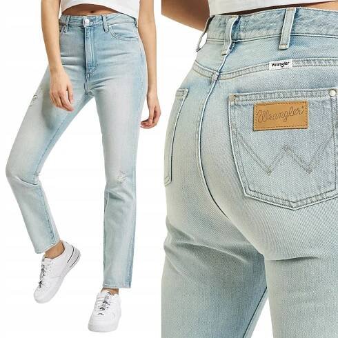 WRANGLER kalhoty HIGH jeans RETRO SKINNY W27 L32