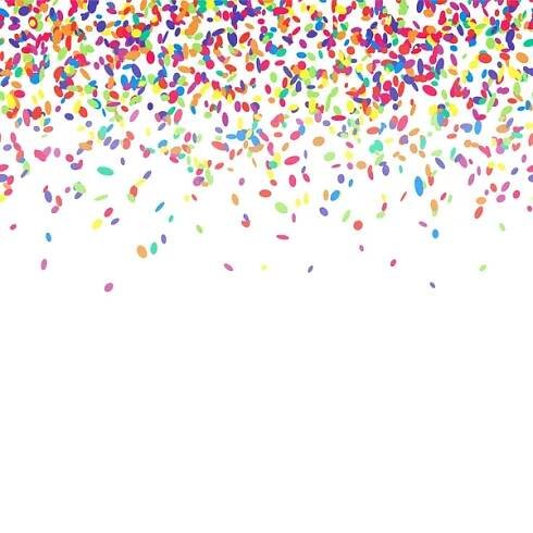 Colorful confetti background. — Illustration