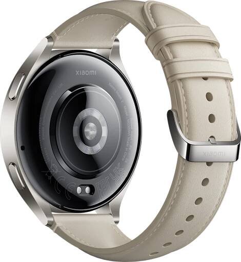 Xiaomi Watch 2 Titan Gray Case With White Leather Strap | Mi Store 