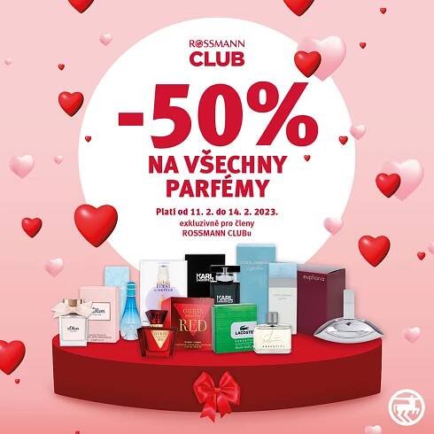 50% SLEVA na všechny parfémy v Rossmann