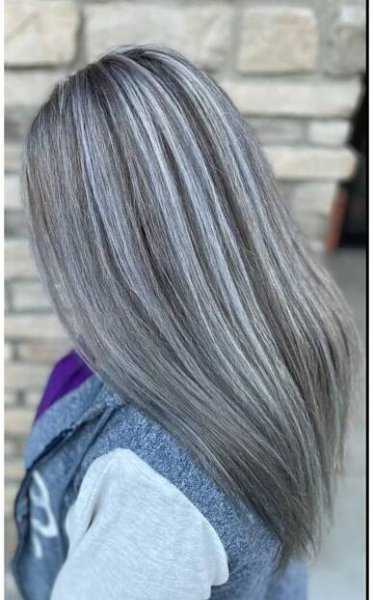 Woman With Grey Hair — Canton, MI — Hair FX Studio