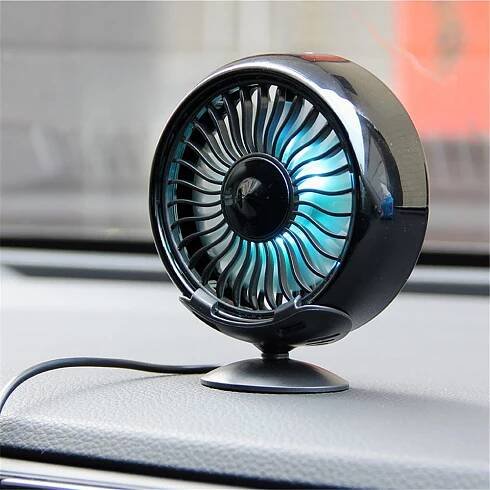 Ventilátor do auta 12V USB multifunkční mini ventilace klimatizace do auta 360stupňový otočný chladicí ventilátor elektrický chladič do auta