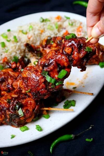 Chicken Satay - indo chinese style / Chicken Sathe