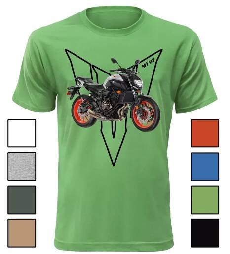 Pánské tričko s motorkou Yamaha MT 07