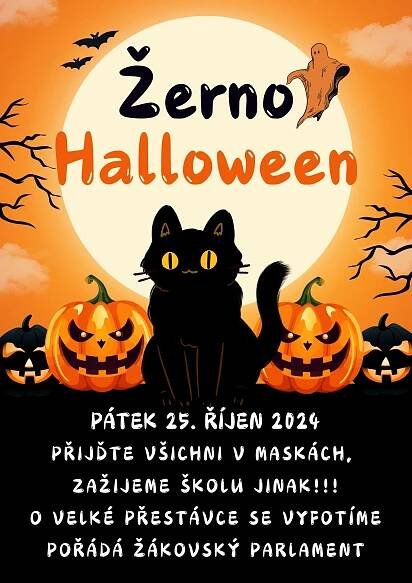 Žerno Halloween pátek 25. 10. 2024 - ZŠ Žernosecká