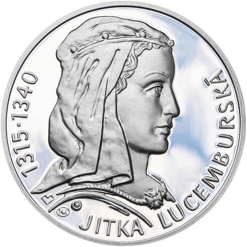 Jitka Lucemburská - 700. výročí narození stříbro proof
