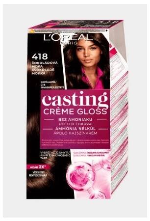 L'Oréal Casting Crème Gloss barva na vlasy Čokoládová Moka 418
