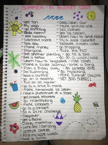 Pin by Anika Idreou on bucket lists | Summer fun list, Ultimate summer bucket list, Summer bucket list for teens