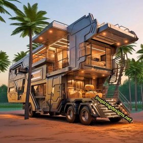 Giant Open-Concept Luxury Campers With Open Walls
