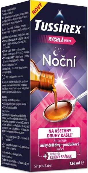 Tussirex noční sirup 120 ml