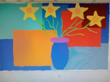 Práce žáků v grafickém programu Malování - ZŠ Doudleby